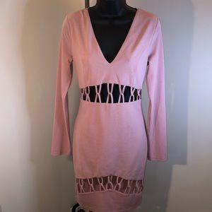 Privy pink knee length dress